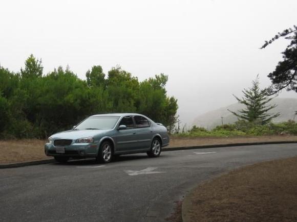 Max at Battery Wallace near the Golden Gate Bridge.