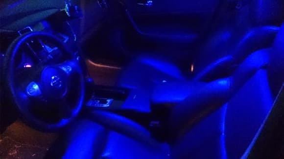 Blue interior led lighting