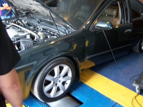 On the dyno with the VQ30de stock and automatic transmission..162whp w/ 158tQ..