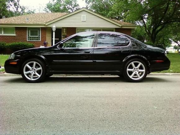 just got those 350z rims..... just got washed!!