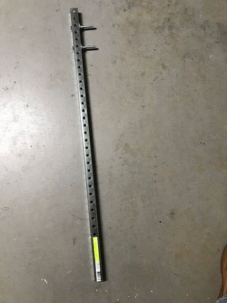 Here is the 3 ft Home Depot Bar with 2 - 3 inch bolts attached.