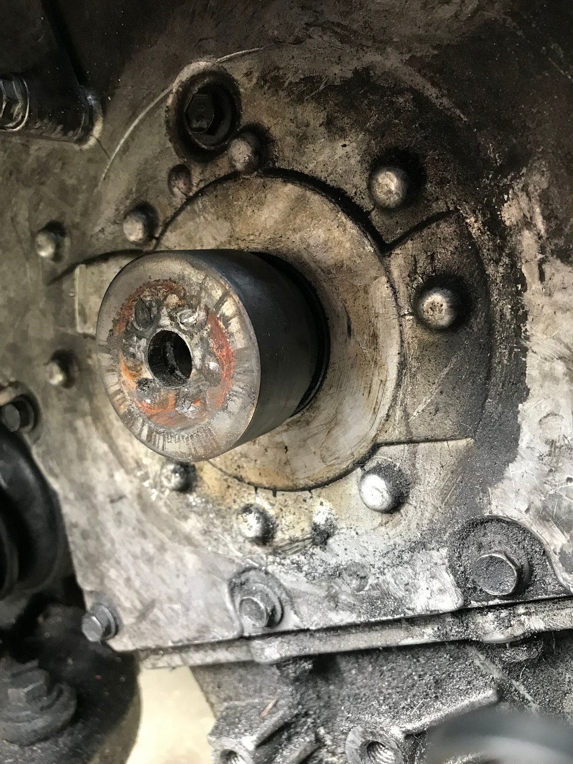 Help!! Broken harmonic balancer is stuck on shaft Mini Cooper Forums