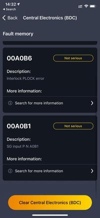 CARLY OBD 2 SCANNER Reading 1