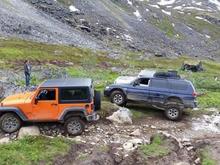 trail end, top of pass .....letting it all hang out
