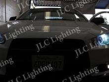 Front Look of Evo X with LED Angel Eyes