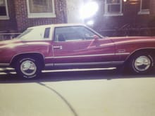 1976 monte carlo. Pic taken in early 90s.