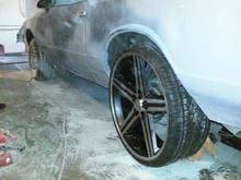 test fitting wheels