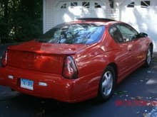 Tail trunk shot ..that red monte carlo ss goota go ..red bow tie stays