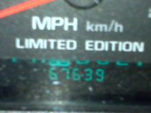 Mileage after I drove her home.