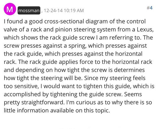 General information on how it’s adjusted to create the proper tension.