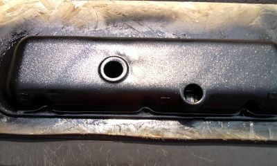 Wrinkle finishing my valve covers and air cleaner cover.