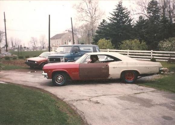 Drivers side, weeks after I got a motor in it and running, and started putting other parts on it, going for a short drive down the road!