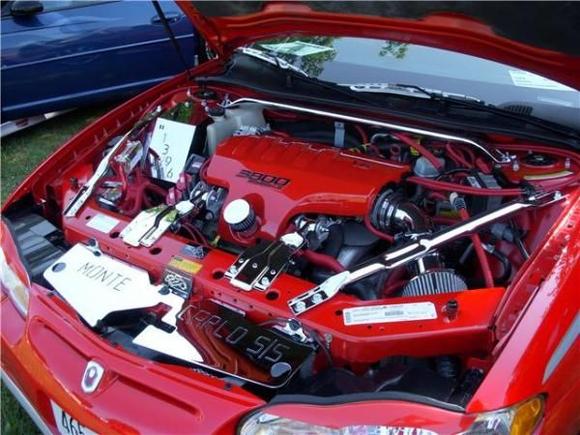 Car show pic of the clean and shiny underhood!