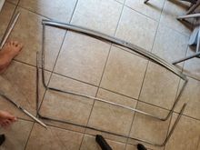 These seem like the same opening shape, but why 2 of them, the thicker trim seems to fit it, but?