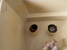 You can kind of see the posts all melted here. 