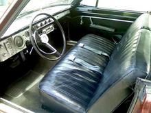 Valiant, front seat.