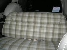 sweet plaid back seat