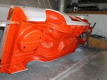 Car all primered and the undercarriage painted