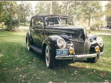 39 Ford 4dr cnv  owned 25yrs 24,000 original miles when I sold it.