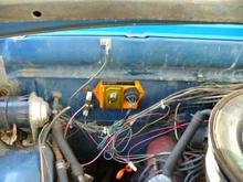 The orange box is the only change I've made, now to hide all the wires...