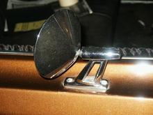 Dont know why, but he forked out the money for a pass side mirror that dont match the original. Gonna try and swap it for the correct pass mirror.