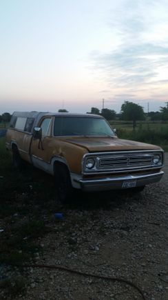 the begging of my 73 D100 that's pictured here. This was an original 440 truck,