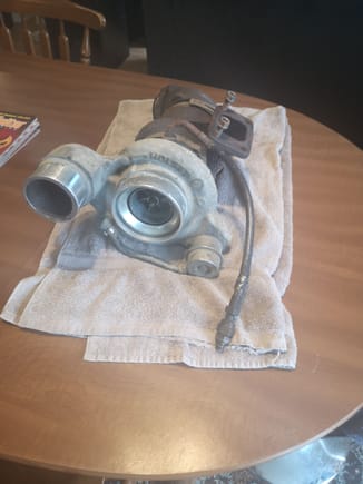 Holset from a 2003 Dodge Cummins picked up for $200 Canadian locally, small amount of shaft play but for the price of a rebuild ($100 Canadian) it will get a full rebuild and refresh, that all the updates for now! Stay tuned 
