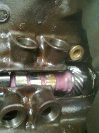 new mopar purple cam , block / dizzy bush , honed lifter bores