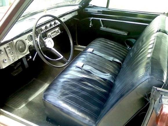 Valiant, front seat.