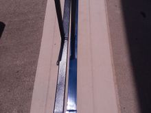 standard black brace on left side ---royal blue right side