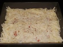 fresh grated Motz and pecorino