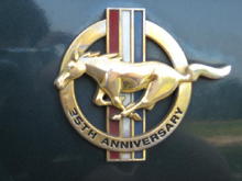 Gold 35th Anniversary Badge