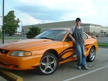 My Son with his 1st Mustang..yeah he ran the piss outta that car
