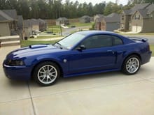 2004 Mustang GT Premium in Sonic Blue Pearl with Parchment interior