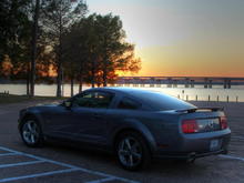Mustang GT Lake Sunset