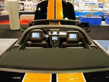 stripes and headrests.  The M.1b Performance Computer was displayed on the headrests as well as the screen in the dash.