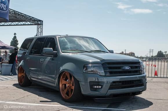 NEIL TJIN | 2015 FORD EXPEDITION:
The Tjin Edition Ford Expedition was built in conjunction with Ford Motor Company for the 2014 SEMA Show, where we won a prestigious Ford Design Award. It features a custom Axalta paint job, Rotiform wheels, Baer brakes, AirLift suspension and MagnaFlow exhaust. I drive it everyday from one simple reason: I have two kids and lots of sporting equipment to transport around!