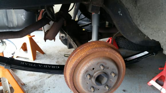 Installed new Grab-a-Trac. Have a front and rear Wilwood disc's coming to complete the suspension and brakes.