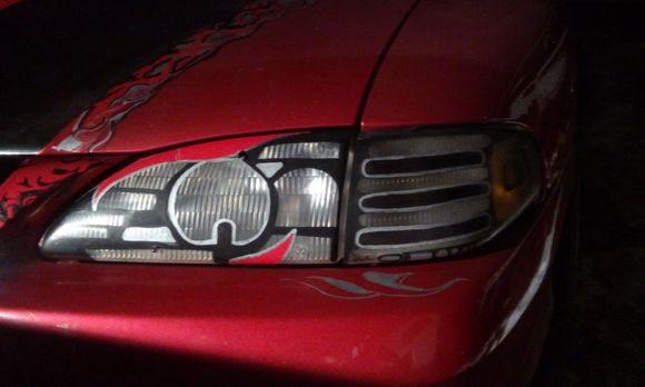 One of a kind Headlights and side marker lights created by myself J.C.C.