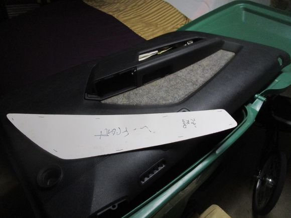 Masonite foundation panel made to size of insert