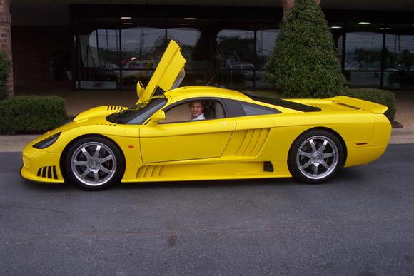 Me in the Screaming Yellow Saleen S7 last year before Ciener-Woods Ford went out of business.