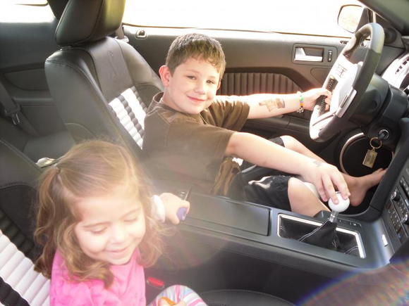 the kids driving!