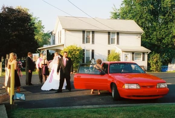 my wedding day 92 viper red coupe NICE
