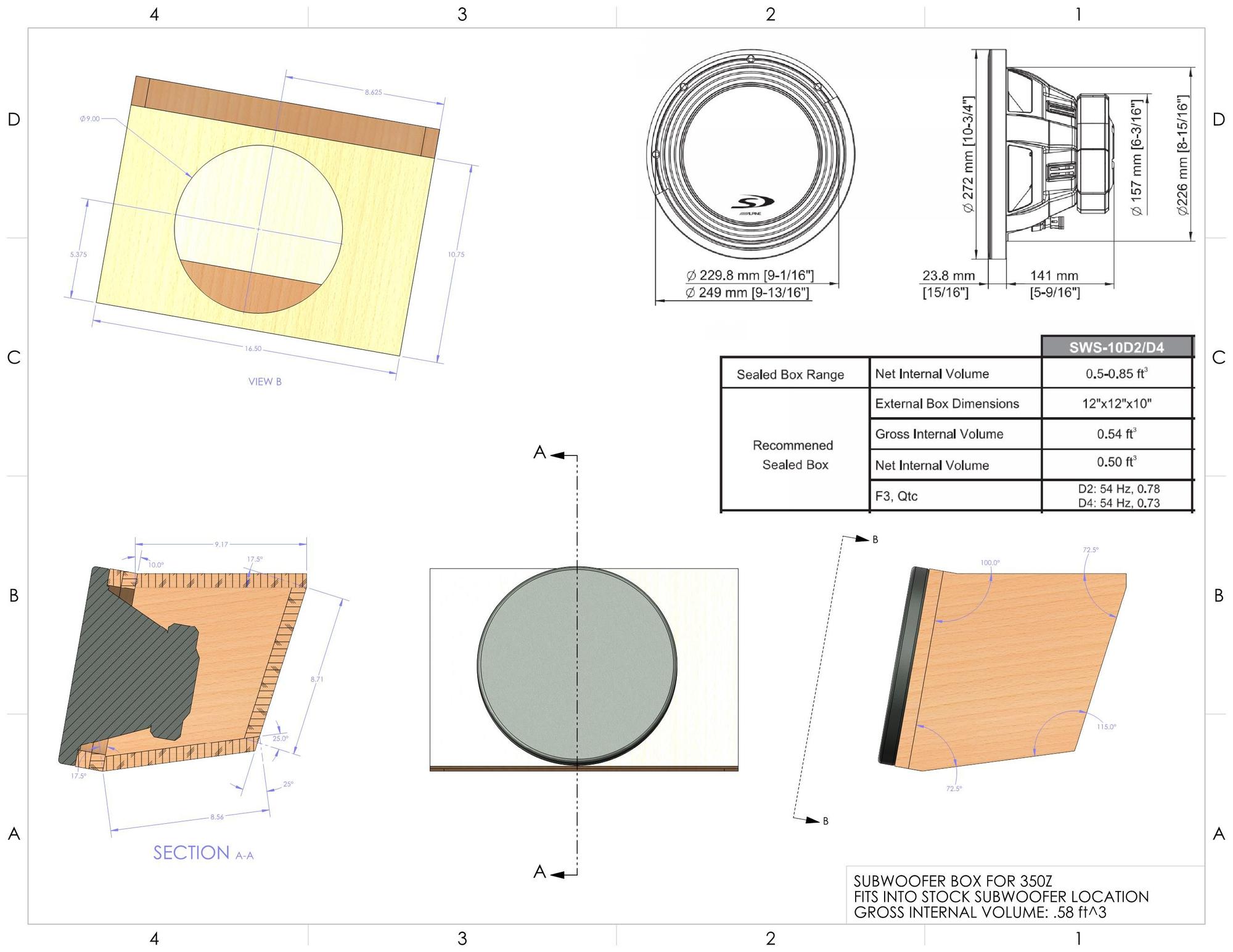 Diy 6x9 Speaker Box Plans DIY Reviews Ideas