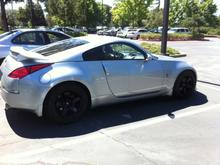 my 350z with new wheels