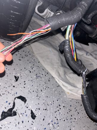 Wiring from the car 