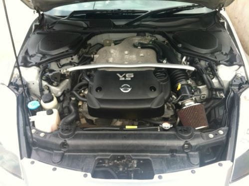 engine bay with induction
