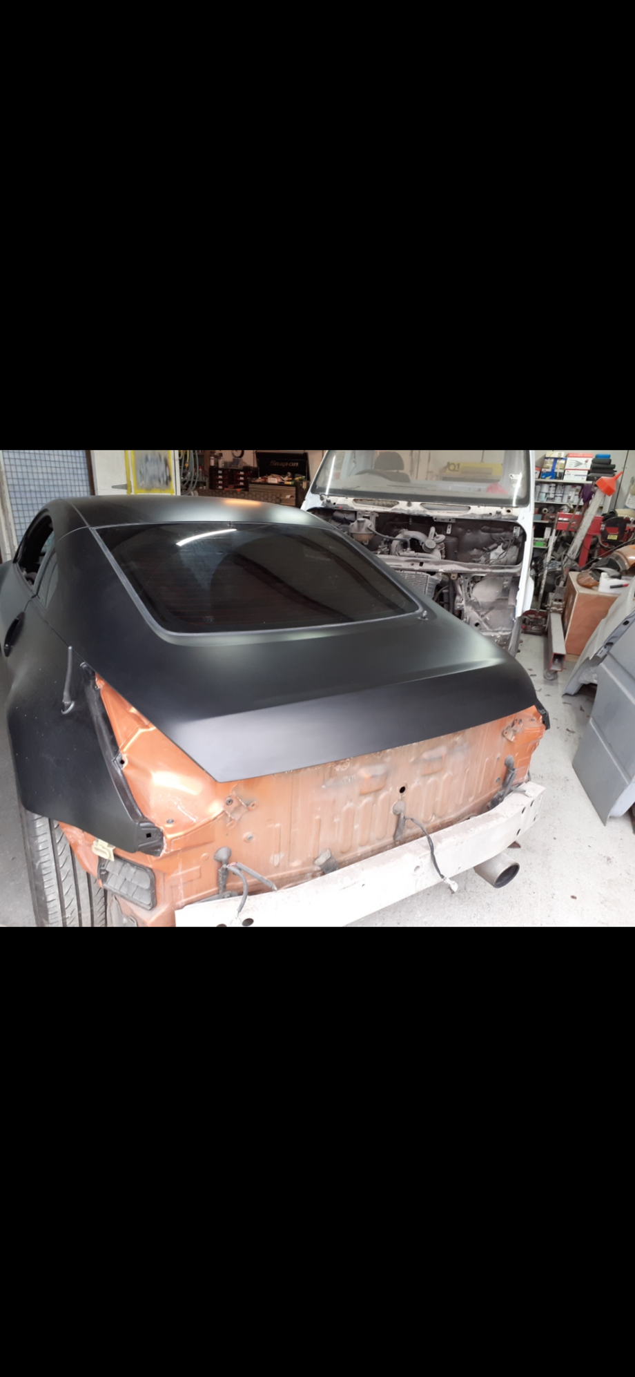 Awaiting the rear veilside to be fitted and lights 