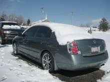 my car in the snow :)