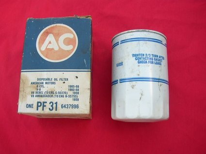 NOS White AC PF31 Oil Filter